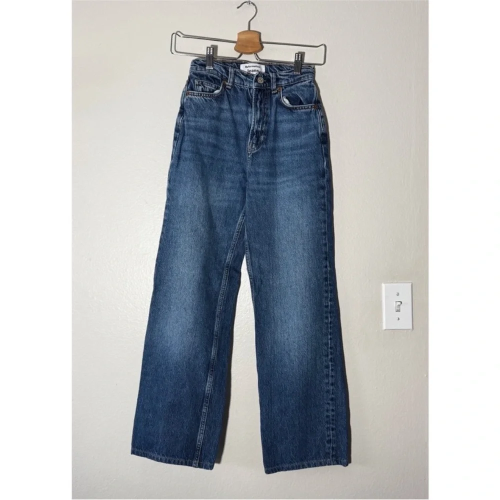 reformation wide leg Classic Blue Women's Jeans - Picture 1 of 8